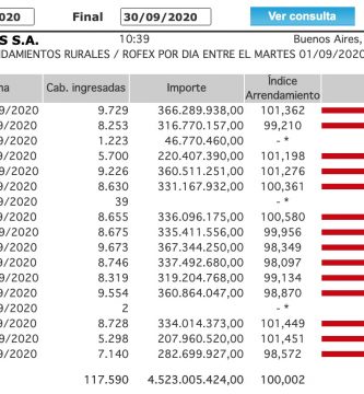 indice novillo arrendamiento mensual septiembre 2020