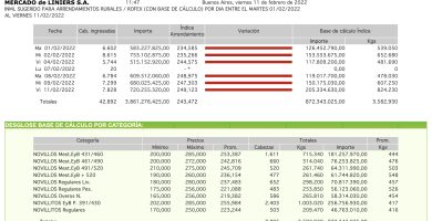 indice novillo arrendamiento febrero 2022